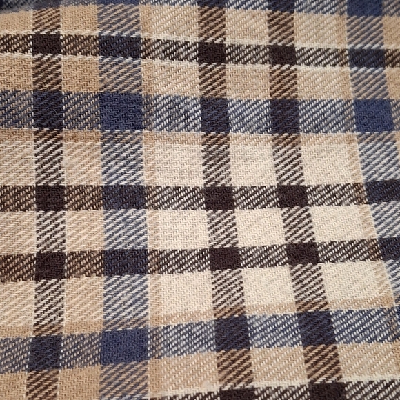 Outdoor Life Flannel Grey Brown Plaid Button-Down Long Sleeve Shirt  Men Size XL - Picture 16 of 16